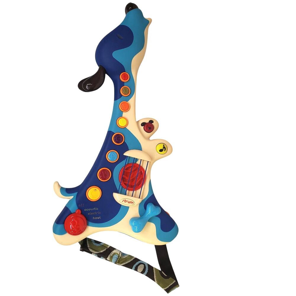 B Toys Electric Guitar Interactive Dog Woofer Guitar Musical Toys WORKS